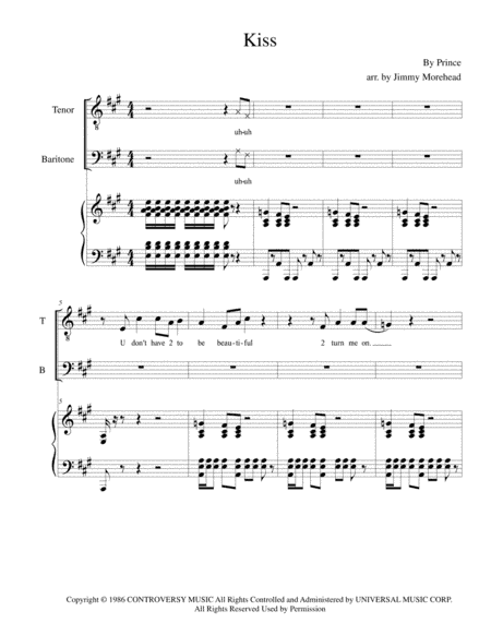 Kiss (arr. Jimmy Morehead)