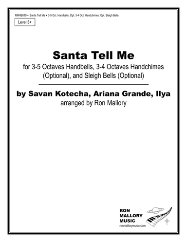Santa Tell Me (arr. Ron Mallory)