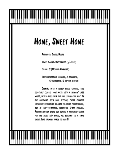 Home, Sweet Home (arr. Daniel Moore)