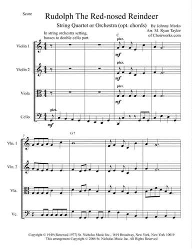 Rudolph The Red-nosed Reindeer (arr. M. Ryan Taylor)