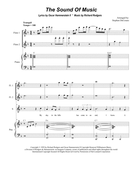 The Sound Of Music (arr. Stephen DeCesare)