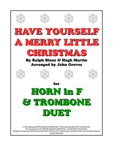 Have Yourself A Merry Little Christmas (arr. John Groves)