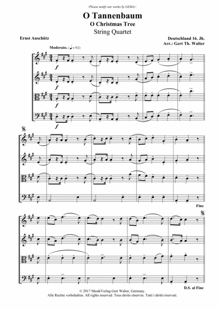 O Christmas Tree (arr. Gert Th. Walter)