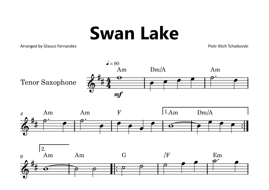 Swan Lake (arr. Glauco Fernandes)