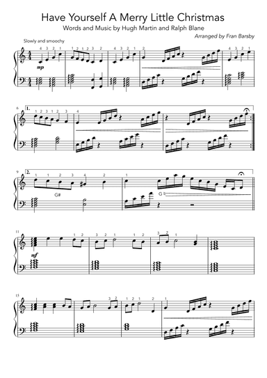 Have Yourself A Merry Little Christmas (arr. Fran Barsby)