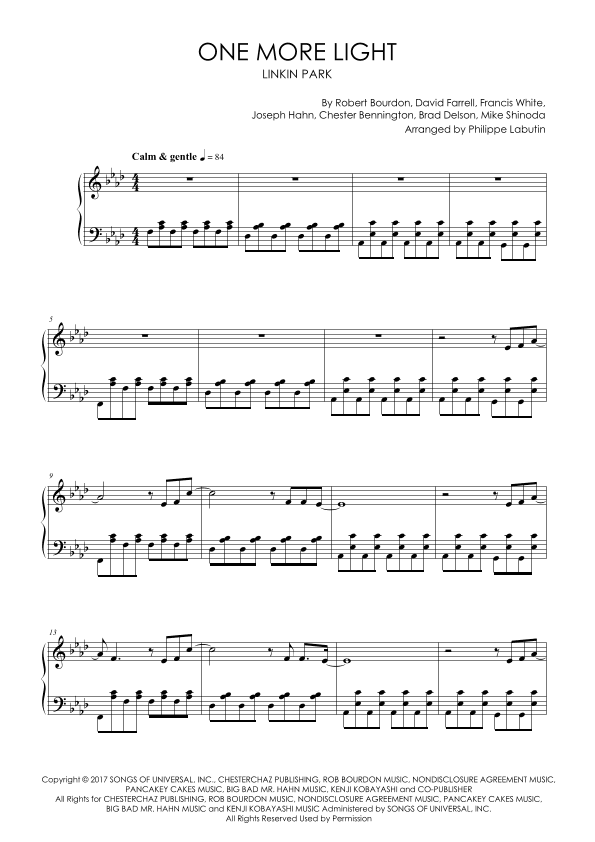 One More Light (arr. Philippe Labutin)