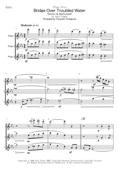 Bridge Over Troubled Water (arr. Tsuyoshi Yoroiguma)