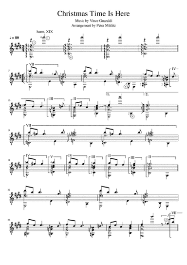 Christmas Time Is Here (arr. Peter Miklitz)