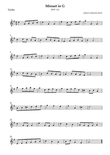 Minuet in G (arr. Wesley S. SIlva)