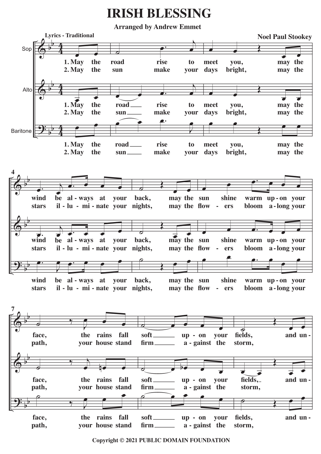 Irish Blessing (arr. Andrew Emmet)