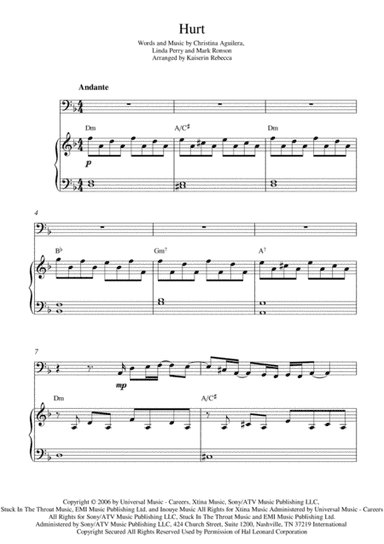 Hurt (arr. Kaiserin Rebecca)