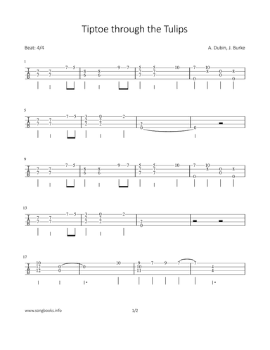 Tiptoe through the Tulips (arr. Bettina Schipp)