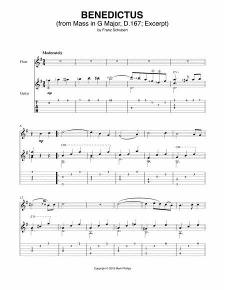 Benedictus (from Mass in G Major, D.167; Excerpt) (arr. Mark Phillips)