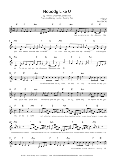 Nobody Like U (arr. Arr. Ed.CAL)