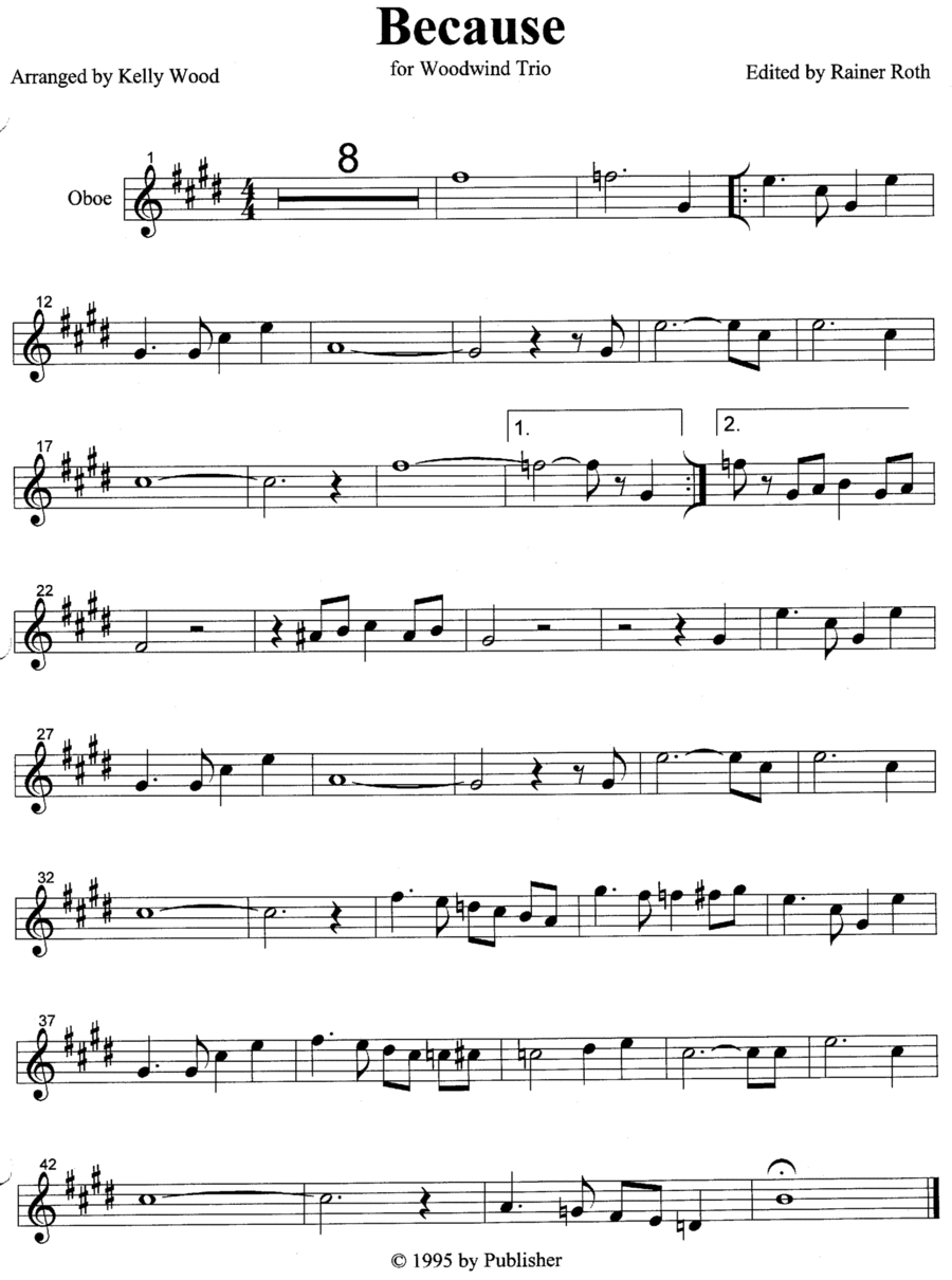Because (arr. R G Roth)