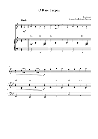 O Rare Turpin (arr. Kaiserin Rebecca)