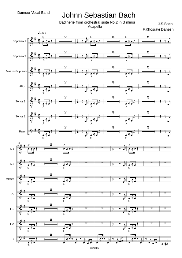 Badinerie from orchestral suite No.2 in B minor (arr. Faraz Khosravi Danesh)