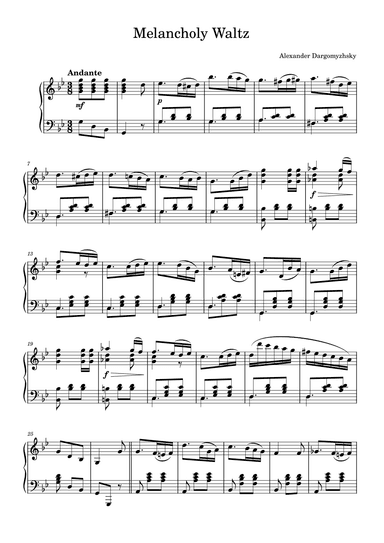 Melancholy Waltz (arr. Ilya Yakovlev)