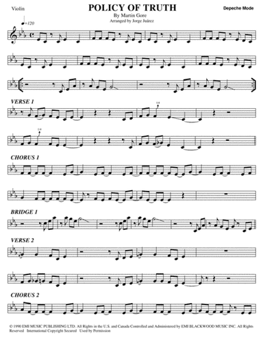 Policy Of Truth (arr. Jorge Juárez)