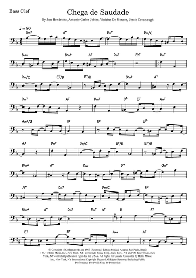 Chega De Saudade (no More Blues) (arr. Fabio Eduardo de Oliveira)