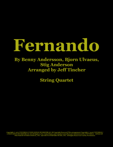 Fernando (arr. Jeff Tincher)