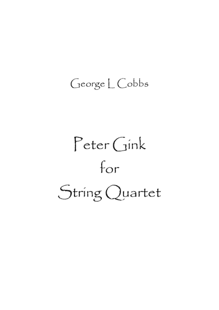Peter Gink (arr. Spence Bundy)