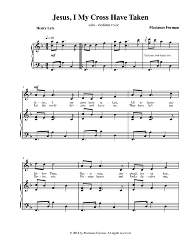 Jesus, I My Cross Have Taken (vocal solo)