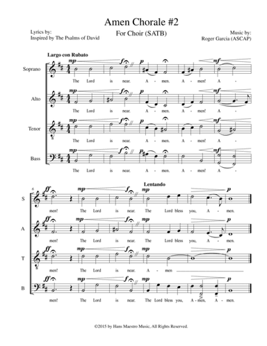 Amen Chorale #2 (SATB)