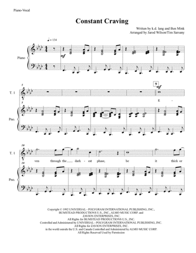 Constant Craving (arr. Jarod Wilson, Tim Sarsany)