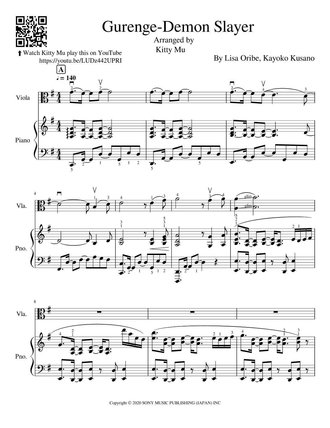 Gurenge (arr. Kitty Mu)