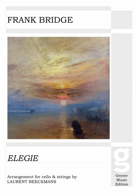 Frank Bridge - Elegie - cello and string orchestra (arr. Laurent Beeckmans)