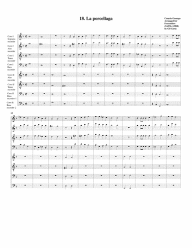 Sonata no.18 a8 (28 Sonate a quattro, sei et otto, con alcuni concerti (1608)) "La Porcellaga" (arra (arr. Gil Garty)