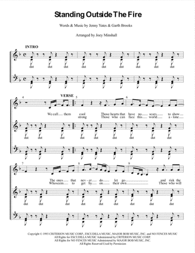 Standing Outside The Fire (arr. Joey Minshall)
