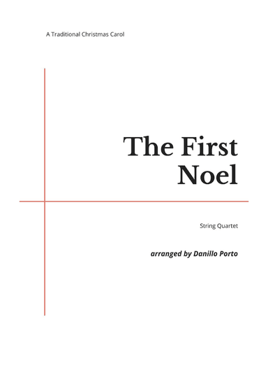 The First Noel - String quartet (arr. Danillo Porto)