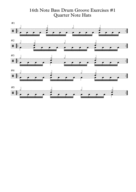 Bass Drum Development Exercises #1