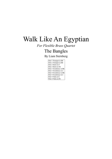 Walk Like An Egyptian (arr. Tim Curd)
