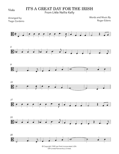 It's A Great Day For The Irish (arr. Tiago Cordeiro)
