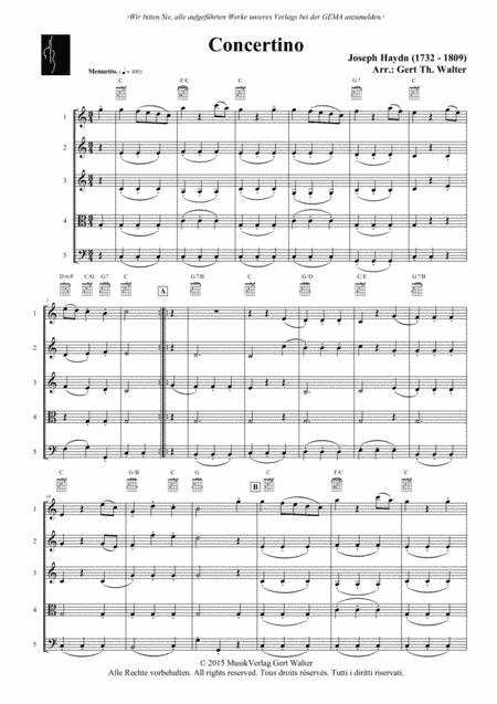 Concertino (arr. Gert Th. Walter)