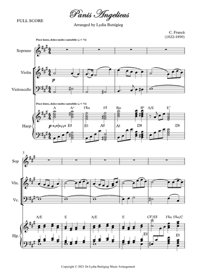 Panis Angelicus (arr. Dr Lydia Buttigieg)