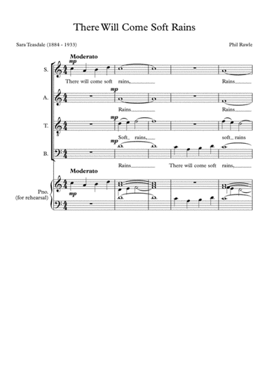 There will Come soft Rains - Unaccompanied choir