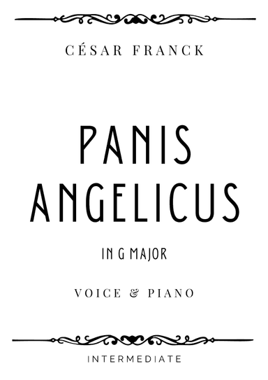 Franck - Panis Angelicus in G Major - Intermediate (arr. Piacere Music Sheets)