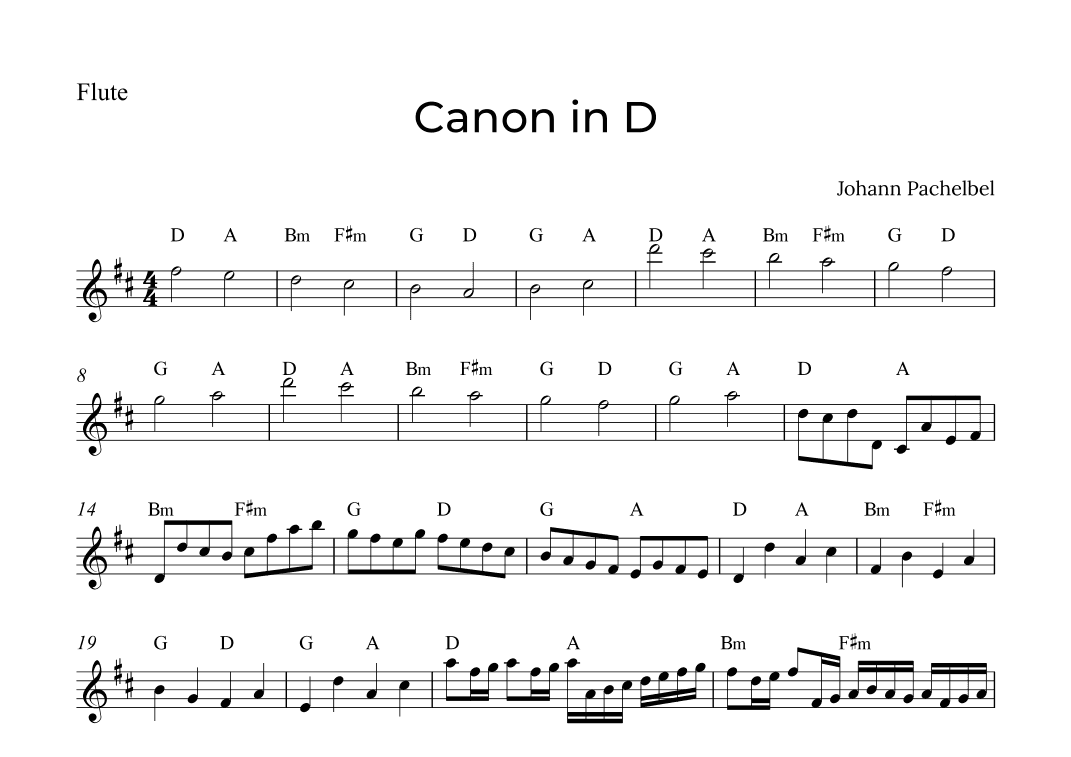 Canon in D (arr. Alex Nunes Rodrigues)