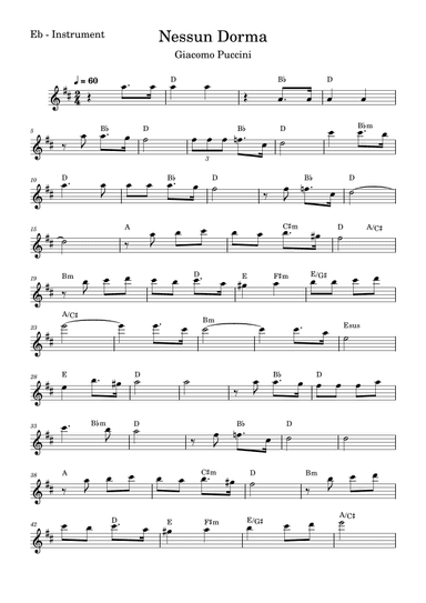 Nessun Dorma (arr. Fabio Eduardo de Oliveira)