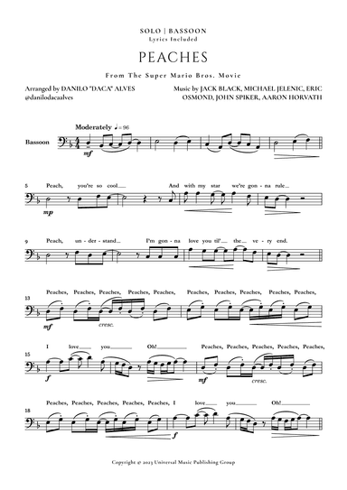 Peaches (arr. Danilo "Daca" Alves)