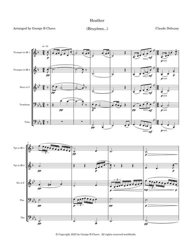 Heather (Bruyères...for Brass Quintet) (arr. George B Chave)