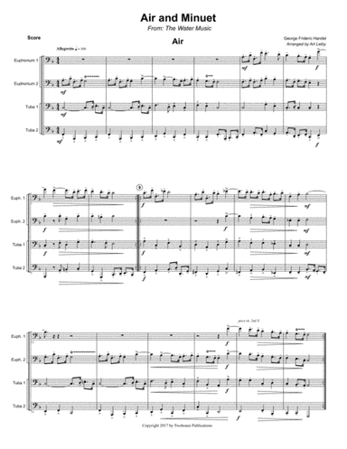 Air and Minuet from the Water Music (arr. Art Leiby)