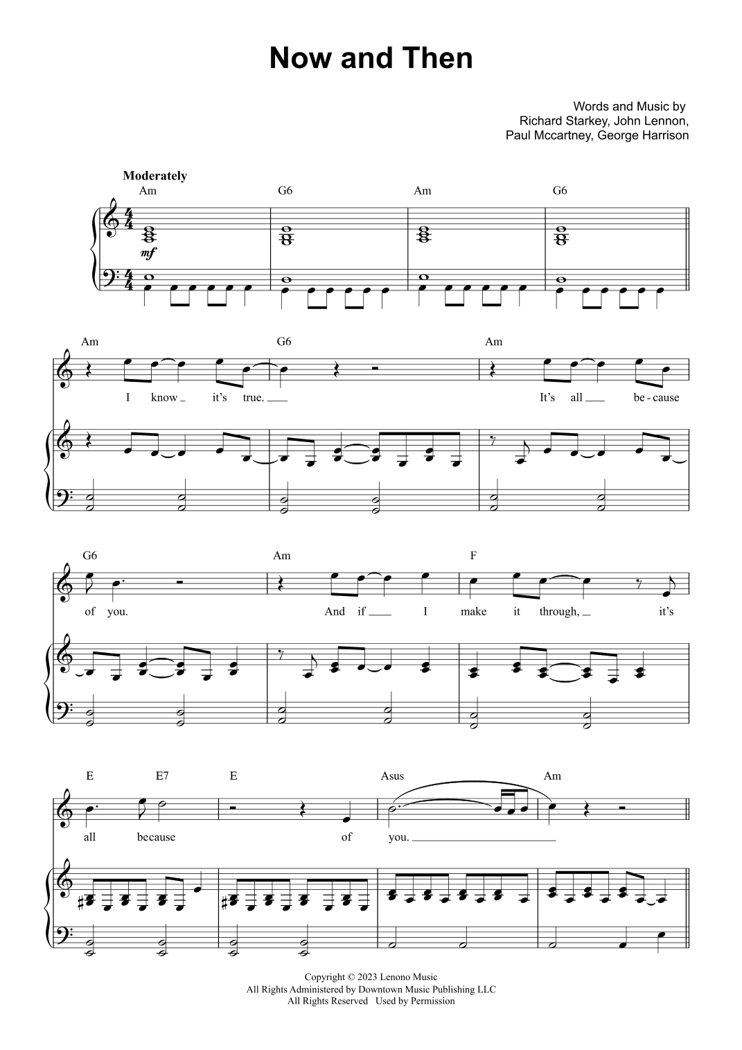 Now And Then (arr. Sam Harrop)