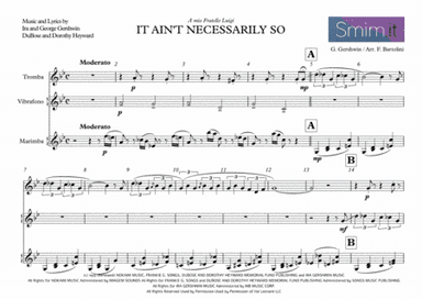 It Ain't Necessarily So  from PORGY AND BESS (arr. Fabrizio Bartolini)