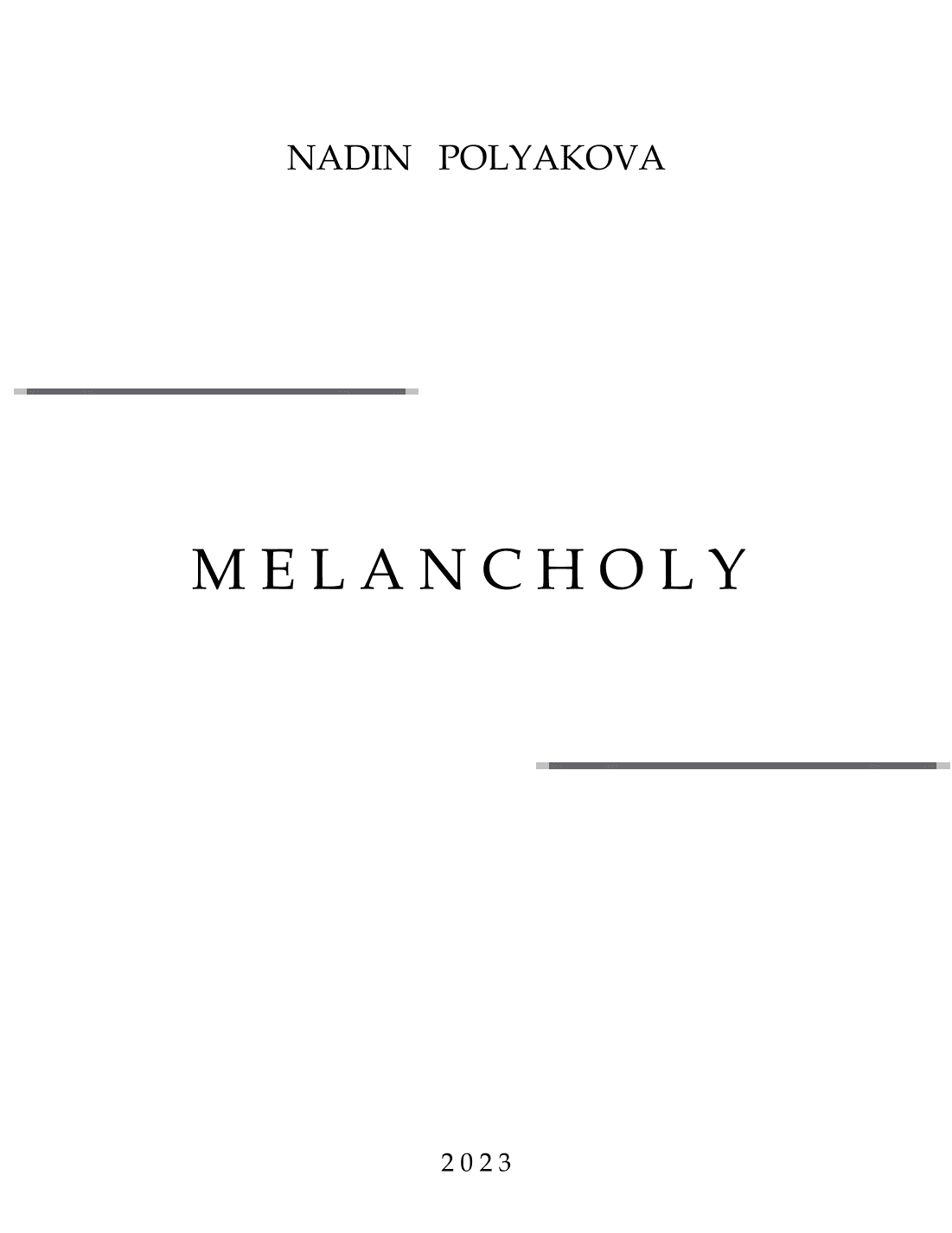 Melancholy