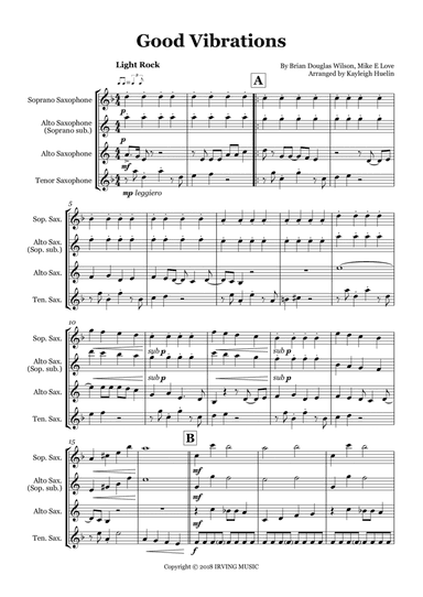 Good Vibrations (arr. Kayleigh Huelin)